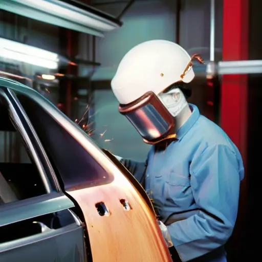 Контактная точечная сварка кузовных деталей легкового автомобиля