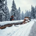 Фото по теме: Заготовка леса в зимний период